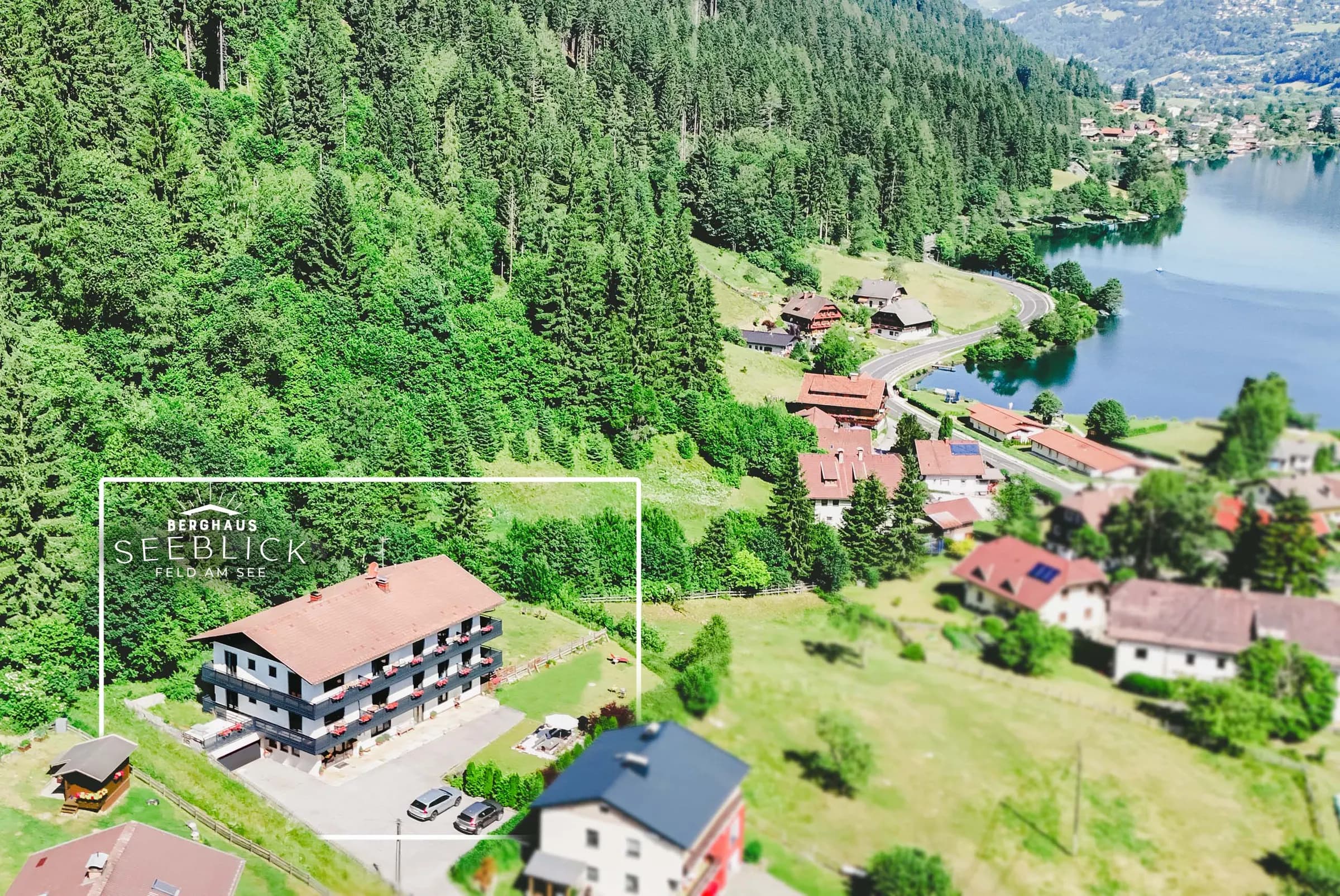 Panorama over de Brennsee vanaf Berghaus Seeblick