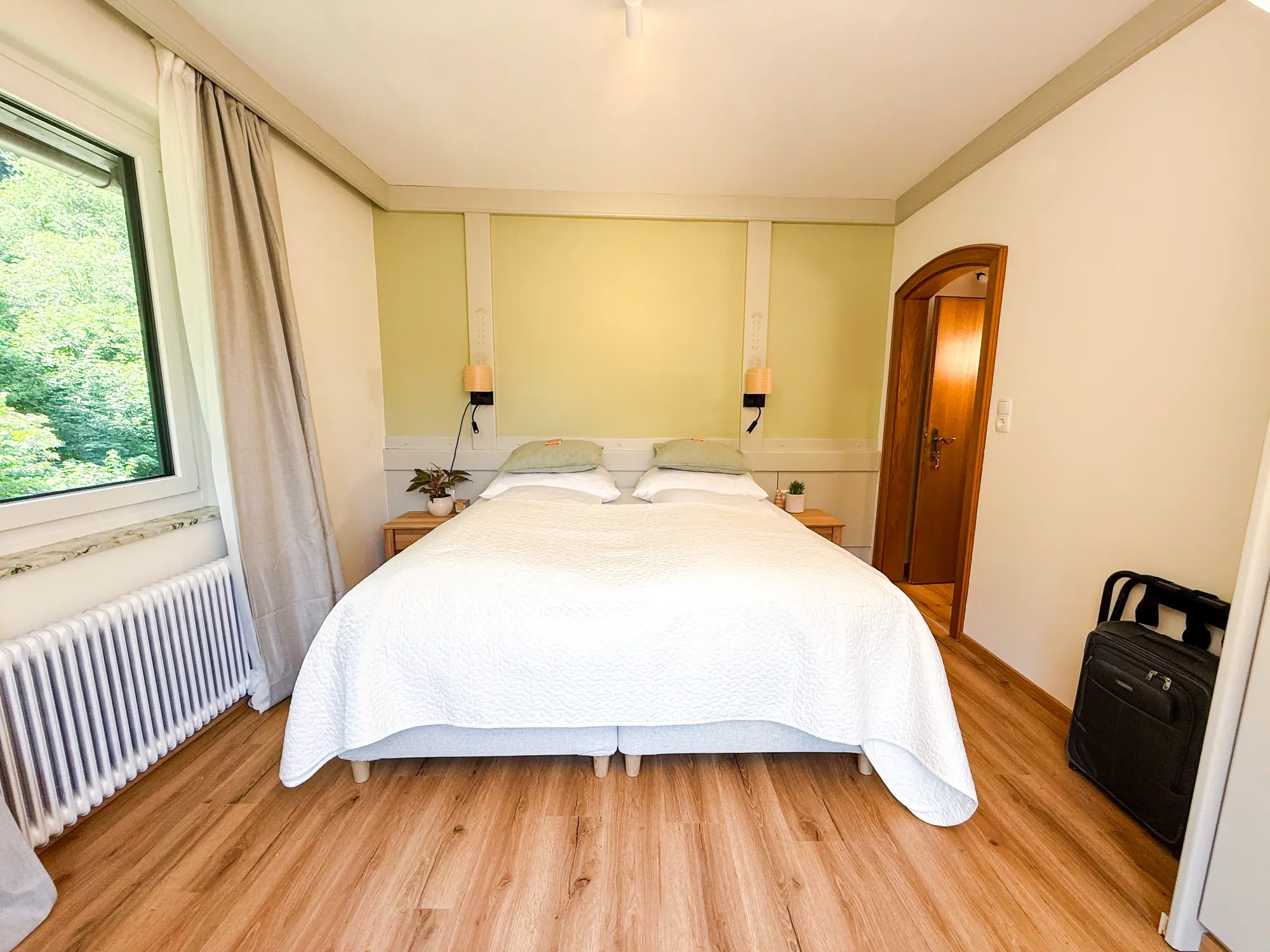 Slaapkamer van Steinbock met tweepersoons boxspring