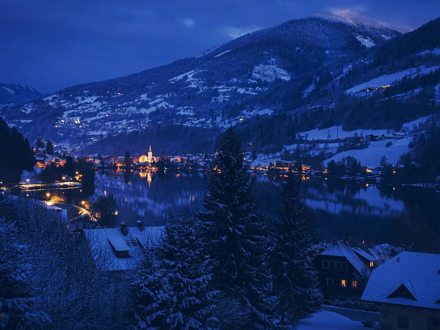 Winterlicher Blick bei Berghaus Seeblick